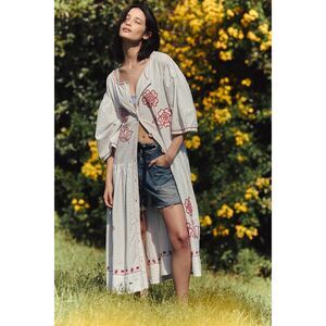 gala ready lavender off-the-shoulder ruffle midi dress A Novel Approach Lavender Floral Embroidered Midi Dress